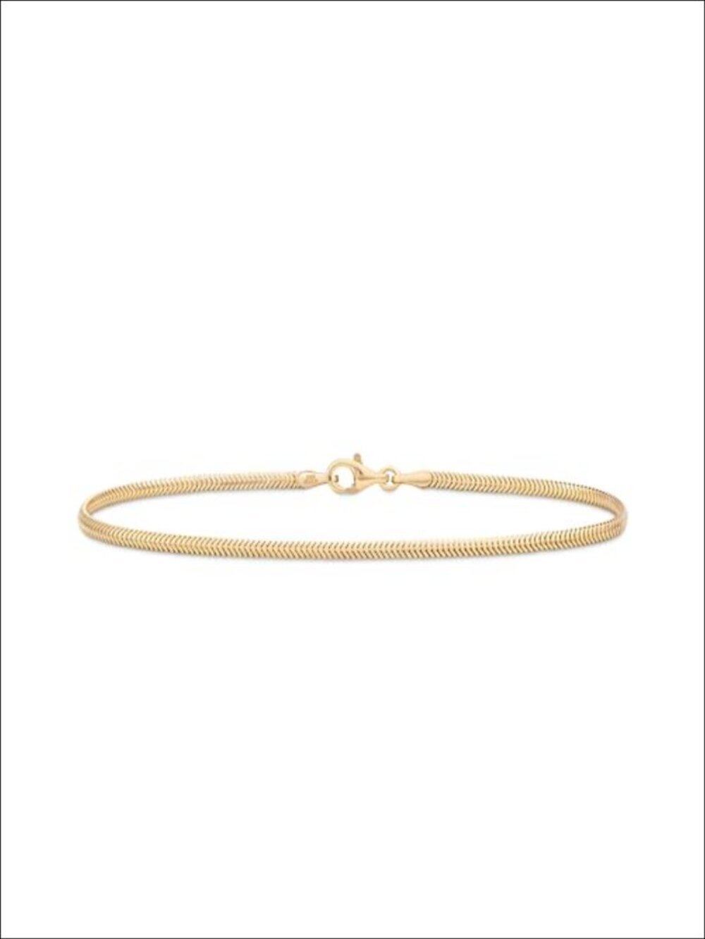 Italian 925 Sterling Silver Snake Chain Bracelet Lobster Clasp 7"